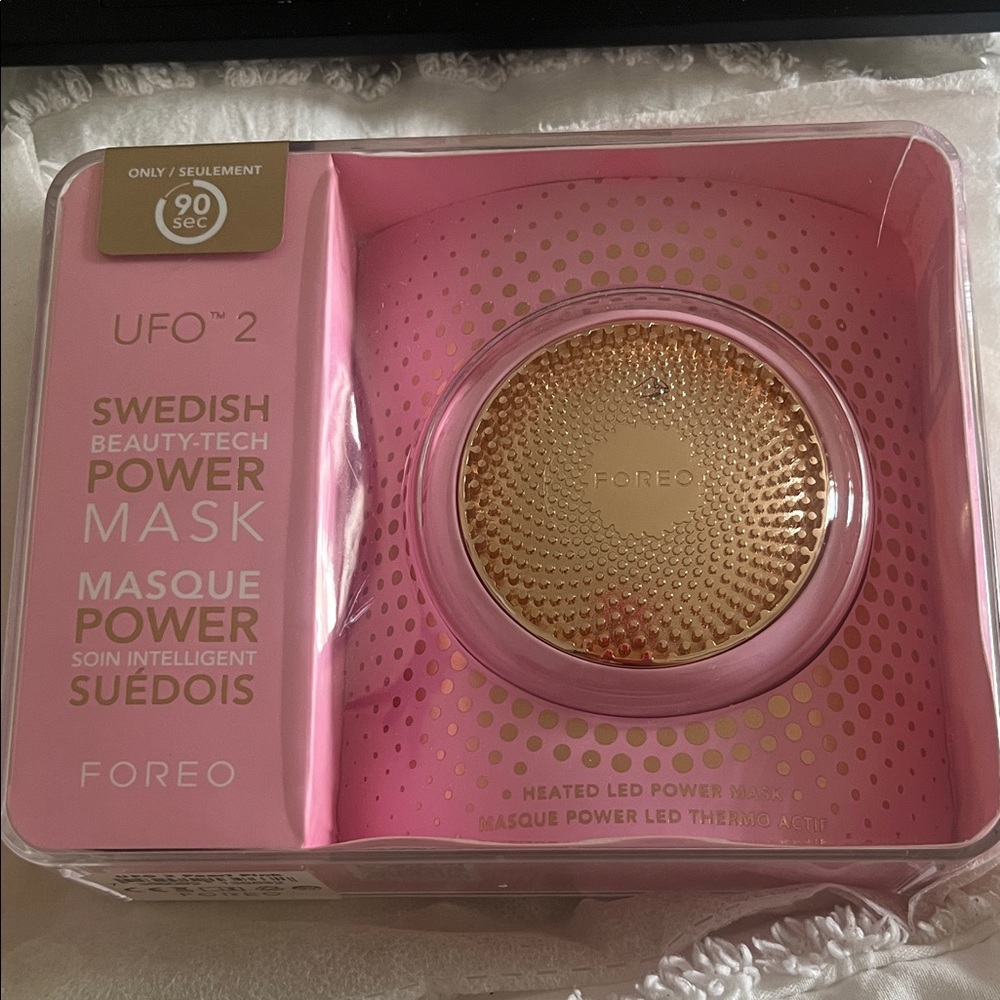 FOREO UFO 2 Pink with Gold Accents